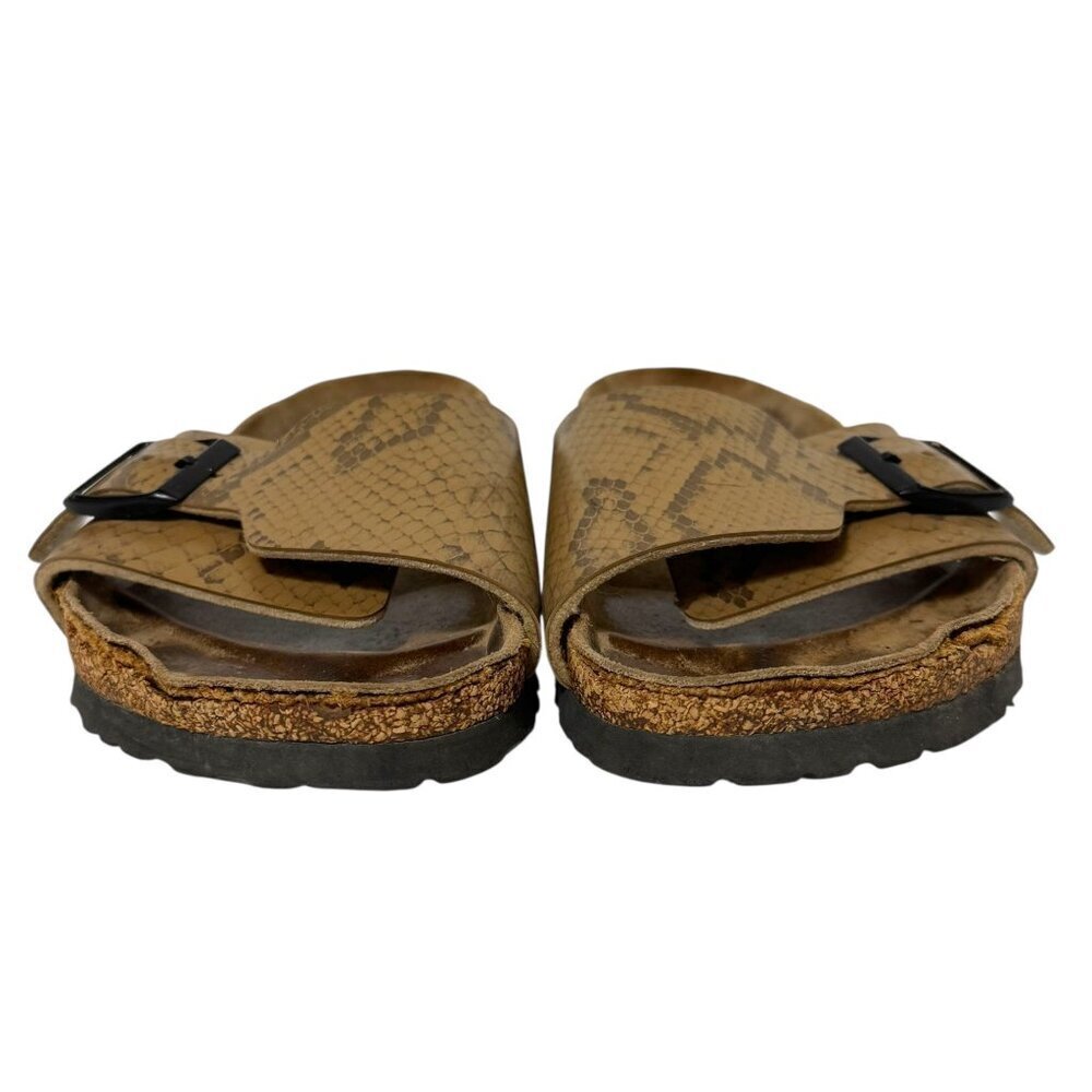 Birkenstock Birki's Catalina Snakeskin Gold Slide Sandals Women’s Size 8 *FLAWS* - Picture 7 of 16